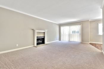 fireplace at Laurel Grove, Menlo Park, California